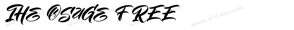 The Osage FREE字体转换
